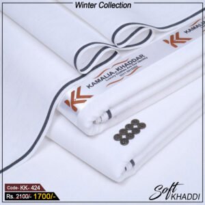 Soft Khaddi White KK-424