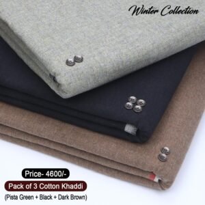 PACK OF 3 (Pista Green+Black+Dark Brown) BK-229