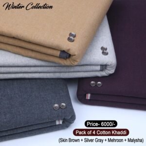 PACK OF 4 (Skin Brown+Silver Gray+Mehroon+Malyshia) BK-214