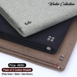 Pack Of 3 Cotton Khaddi KK-107