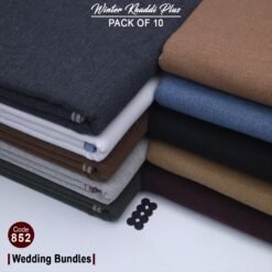 Pack Of 10 (Suits) Cotton Khaddi (Wedding Bundle) KK-852