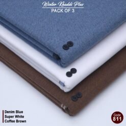 Pack Of 3 (Suits) Cotton Khaddi Pack-811